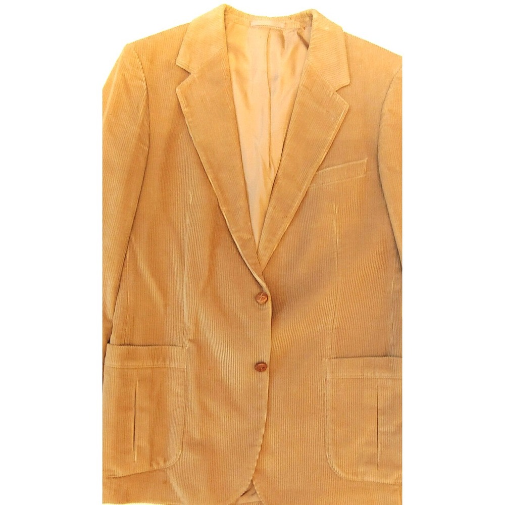 Anderson Little Blazer Men's Size L Tan Button Pocket Corduroy Sports Jacket